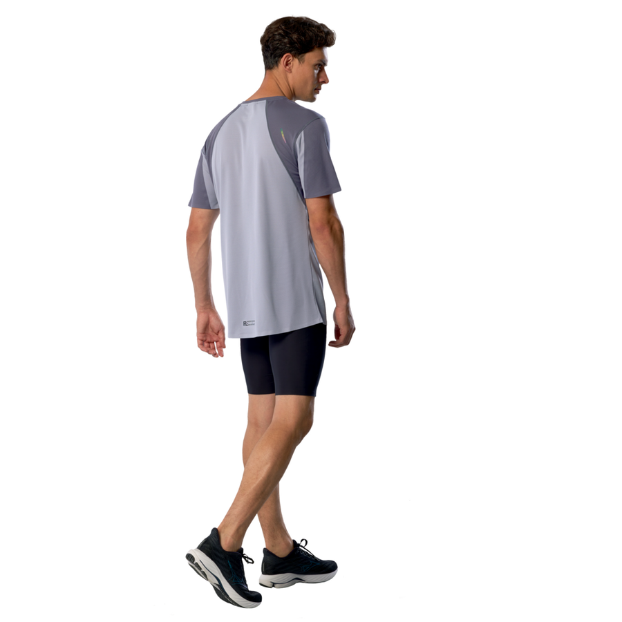Mizuno Tech Light Dryaeroflow Short Sleeve Tee Odyssey Gray